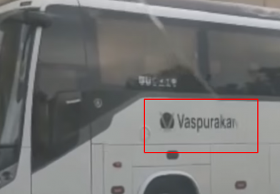 Автобус с надписью «Vaspurakan» был замечен на улицах Баку – Видео Автобус Vaspurakan