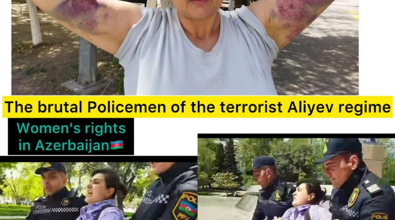 Полиция Азербайджана избила активистку во время протеста